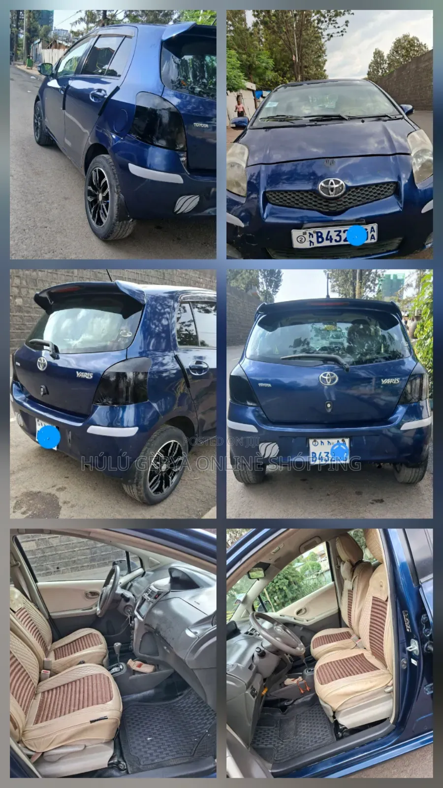 Toyota Yaris 2008 Blue