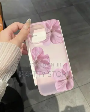 Pink Flower Elements Fashion 1pc Pink Sakura Floral Print Phone Case