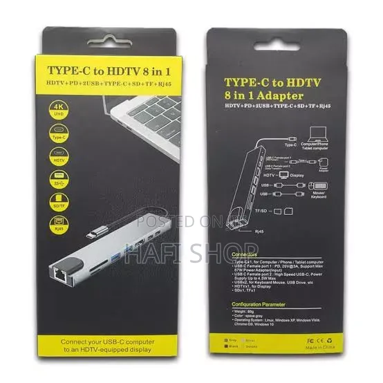 8 in 1 USB-C Convertor