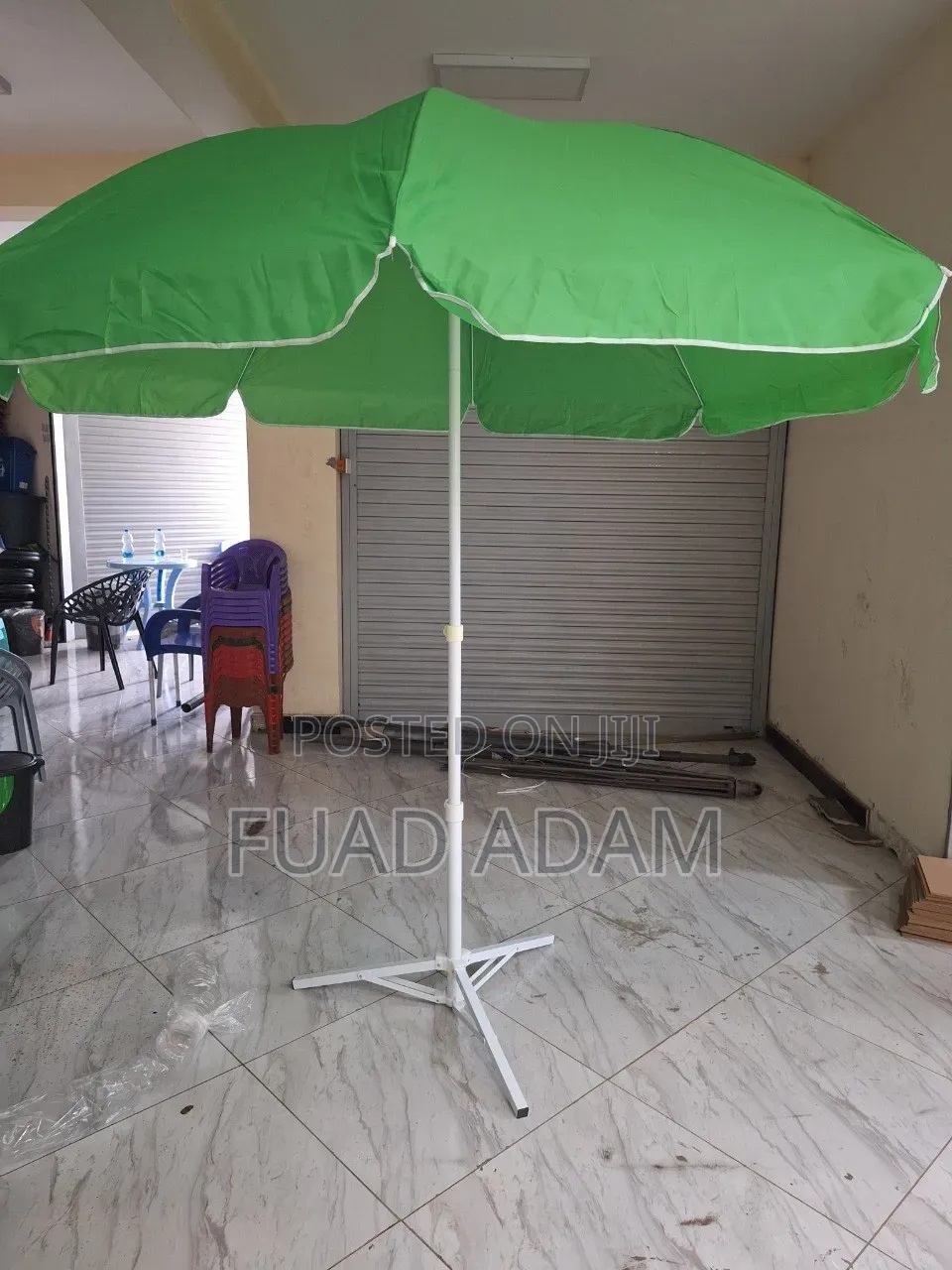 Outdoor Garden Umbrella (With Stand)
የውጭ ዣንጥላ (ከነመቆሚያ)