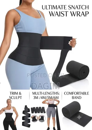5 Meter Tummy Wrap Belt or Dual-Action Waist Trainer.