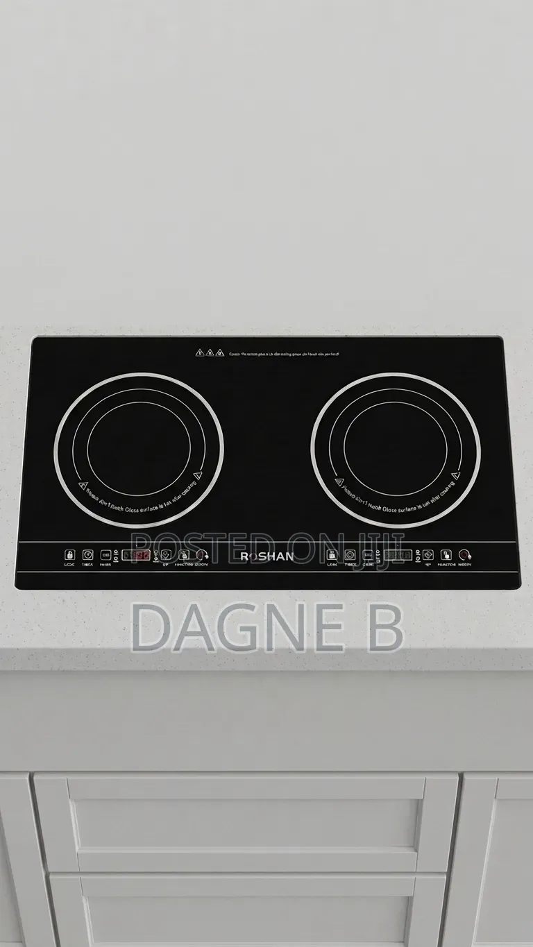 Touch Stove Roshan Double-Burner Stove ሮሻን ተች ስቶቭ ባለ 2