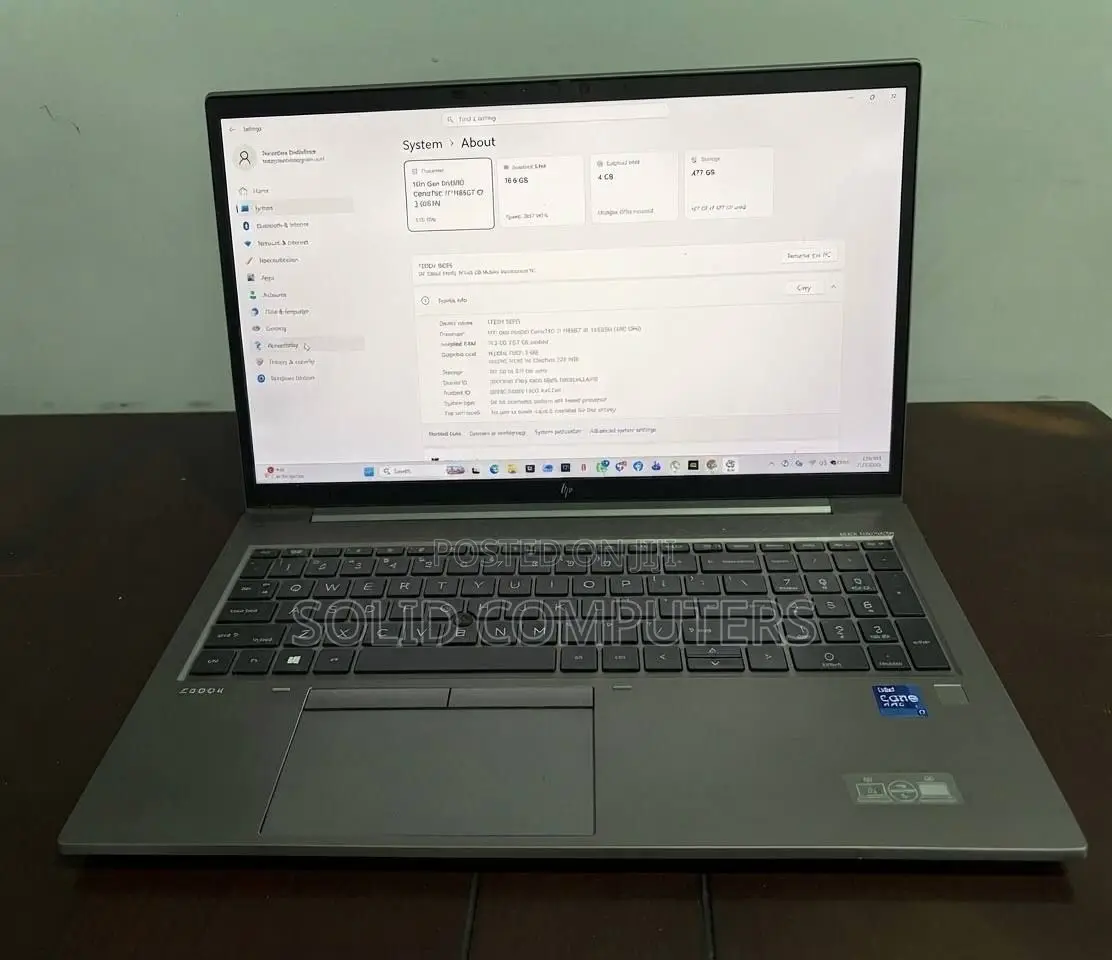 Laptop HP ZBook 15 G6 16GB Intel Core Ultra 7 SSD 512GB