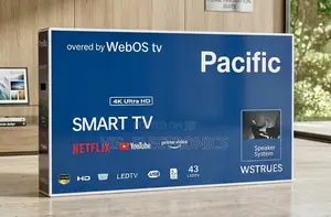 Pacific TV 43-Inch Smart TV, Powered Ultra HD LED Display