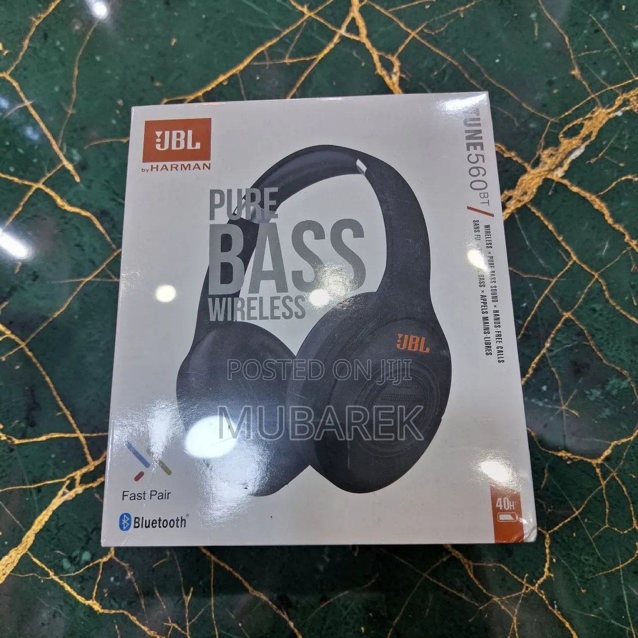 JBL Tune 560BT Wireless on-Ear Headphones With JBL Pure Bass Sound