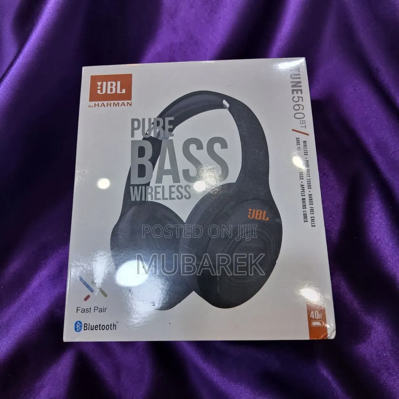 Experience DeepPunchy Audio:JBLTune 560BTPure Bass Wireless Headphones