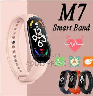 M7 Smart Band Fitness Tracker | Bluetooth Smart Bracelet Pink Color