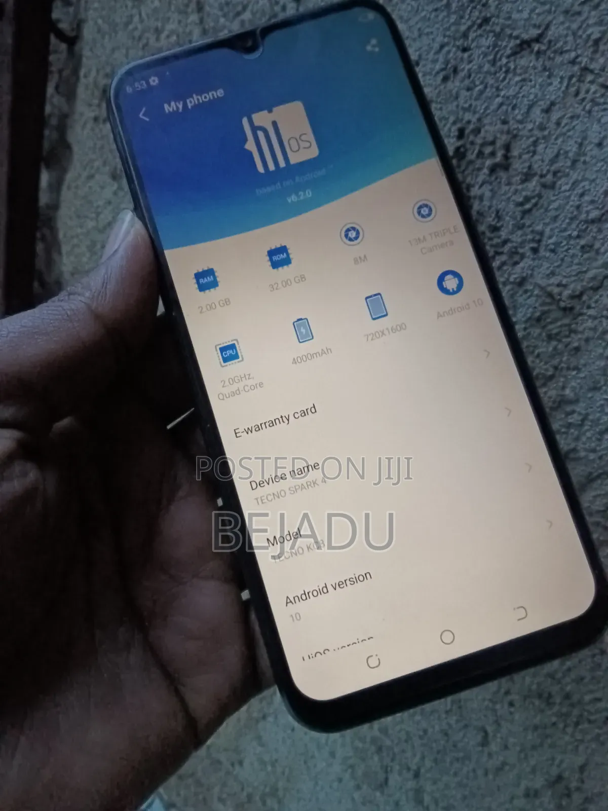 Tecno Spark 4 32 GB Black