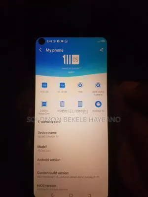 Tecno Camon 15 64 GB Black