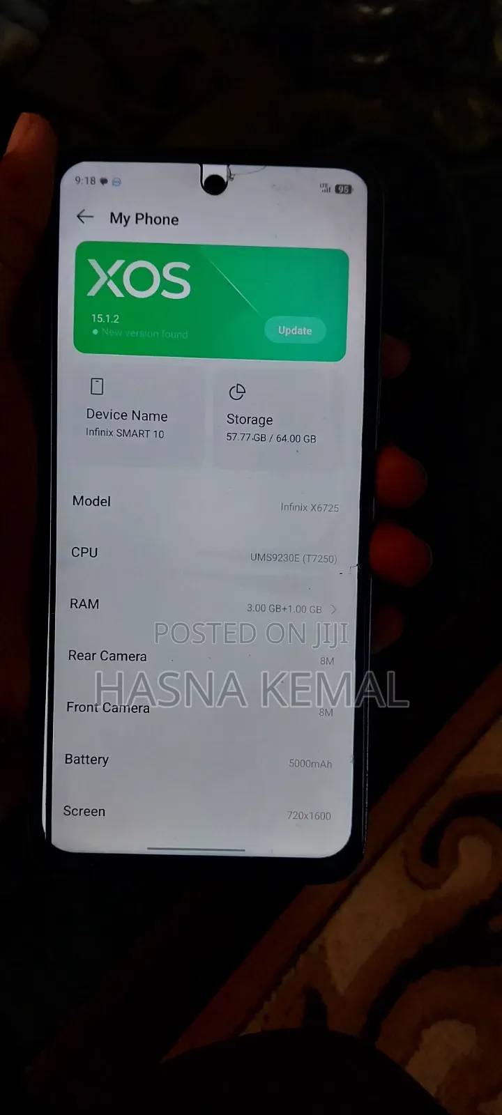 Infinix Smart 5 4G (X657C) 32 GB Blue