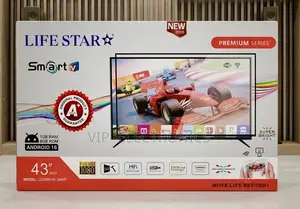 LifeStar 43 Inch TV F SMART– Android 16 1GB RAM 8GB ROM New 2026 Model
