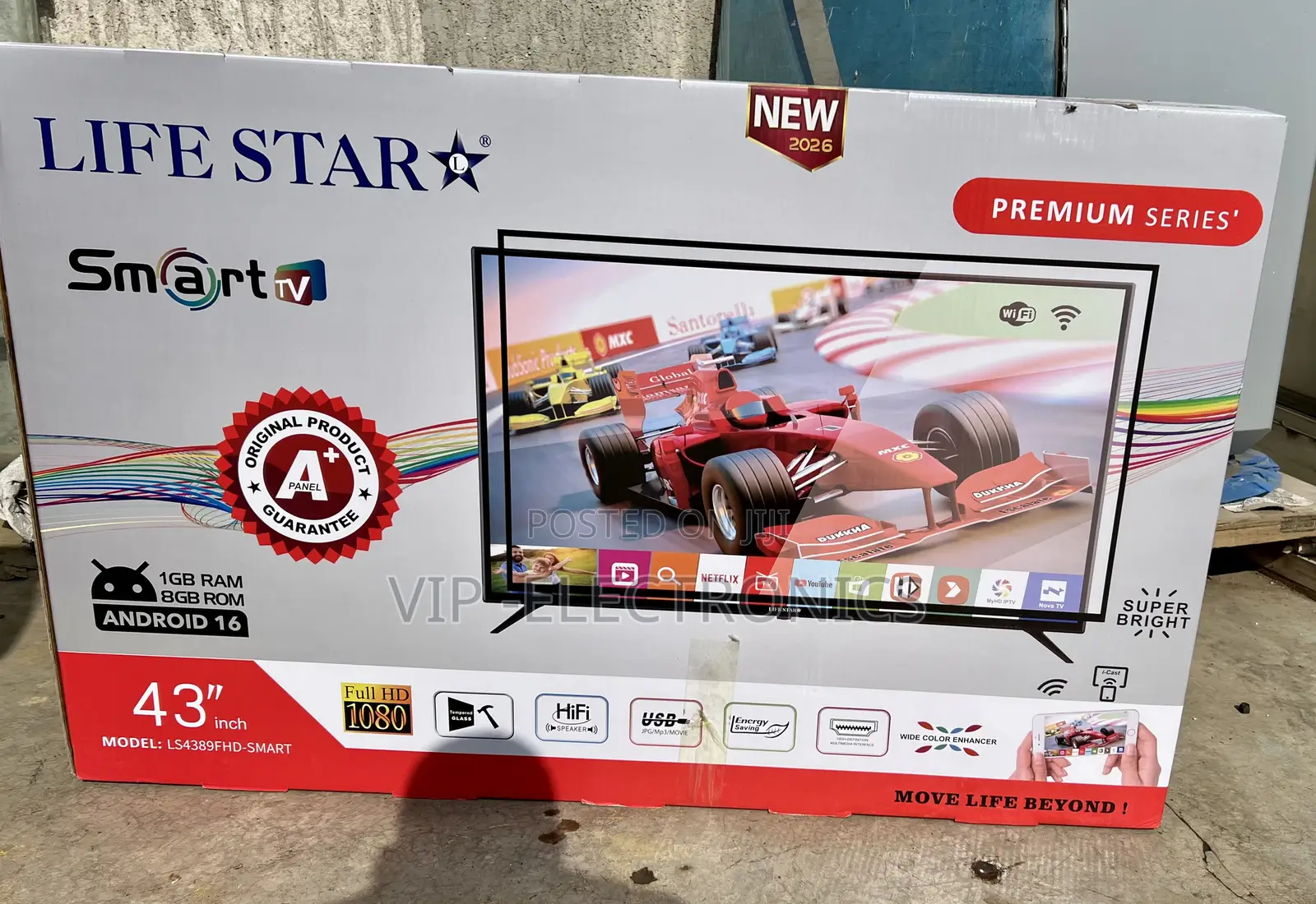 Life Star 43 Inch TV Full HD Smart SMAR – Android 16.0