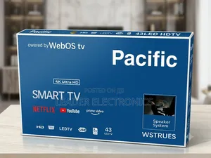 Pacific TV 43" Smart Android TV – Double Glass Design | New 2026 Model