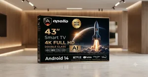 Pacific TV 43" Smart Android TV – Double Glass Design | New