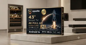 Pacific TV 43" Smart Android TV – Double Glass Design | New