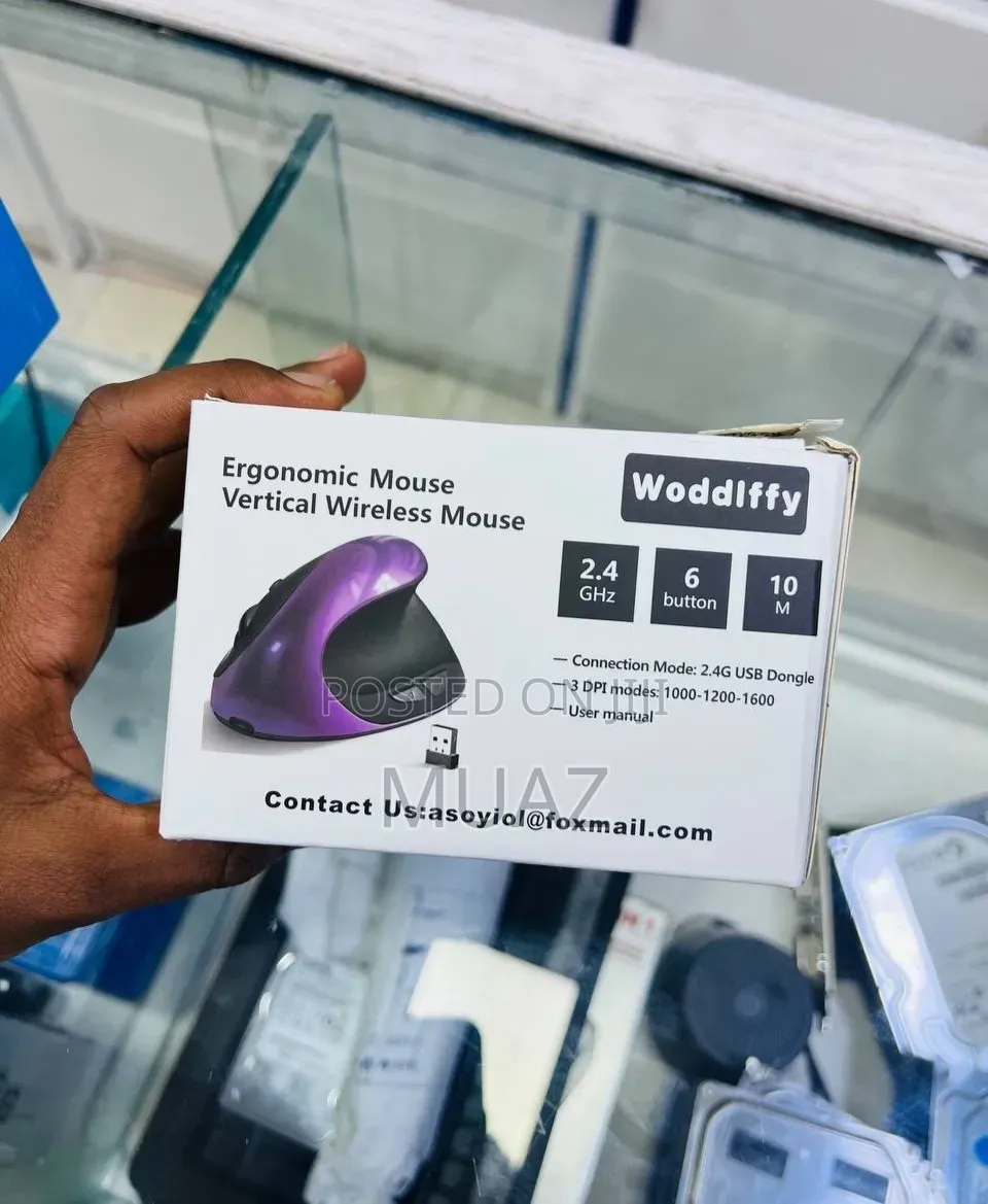 Ergonomic Vertical Wireless Mouse
