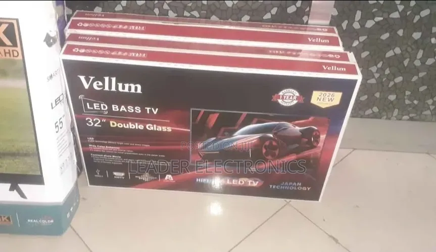 Vellum TV 32" LED TV Double Glass TV
