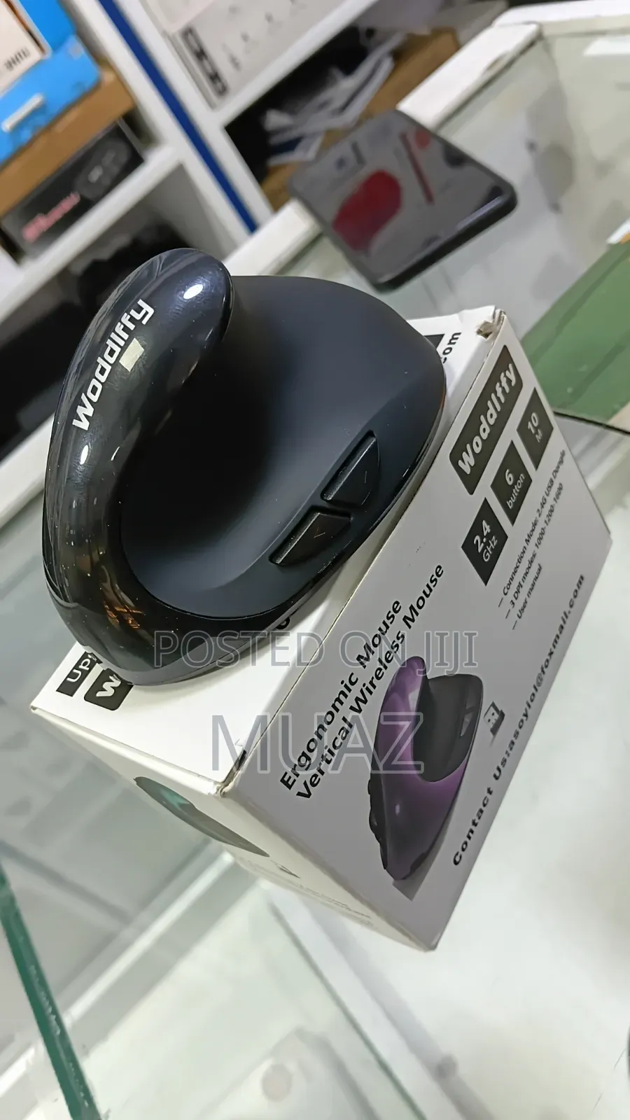 Woddlffy Ergonomic Vertical Wireless Mouse