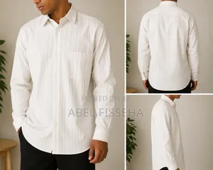 Brand New Men's Long Sleeve Striped Shirt
