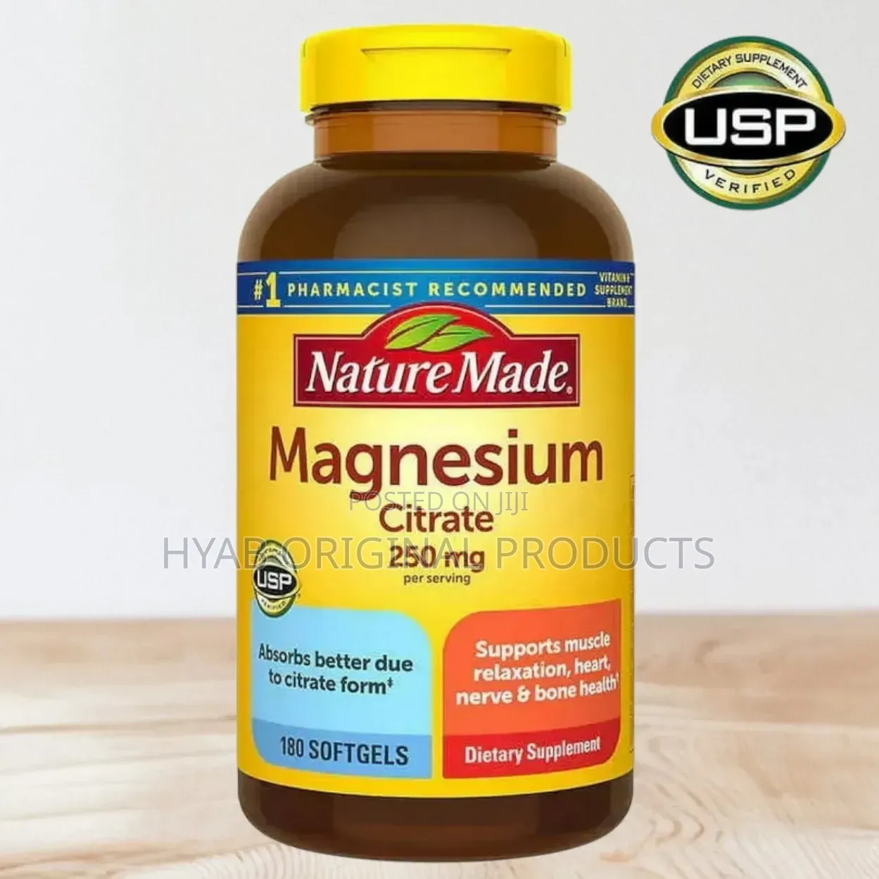 Magnesium Citrate 250 Mg Per Serving 180 Softgel