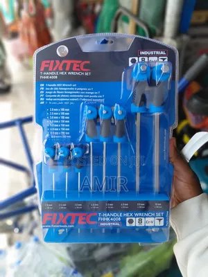 FIXTEC 8-Piece Industrial T-Handle Hex Wrench Set (FHHK4008)