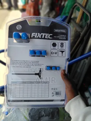 FIXTEC 8-Piece Industrial T-Handle Hex Wrench Set (FHHK4008)