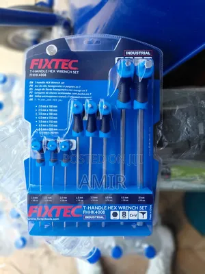 FIXTEC 8-Piece Industrial T-Handle Hex Wrench Set (FHHK4008)