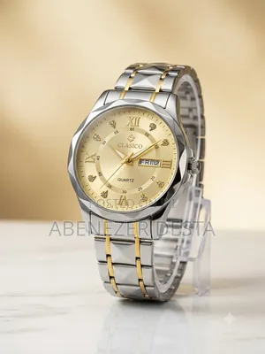 Clasico Quartz Watch Stainless Steel Strap and a Gold-Colored