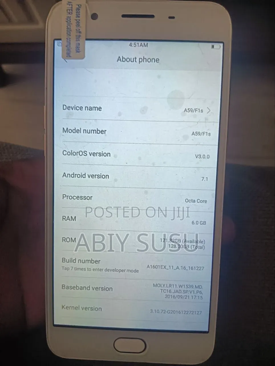 New Oppo F1s 128 GB Gold