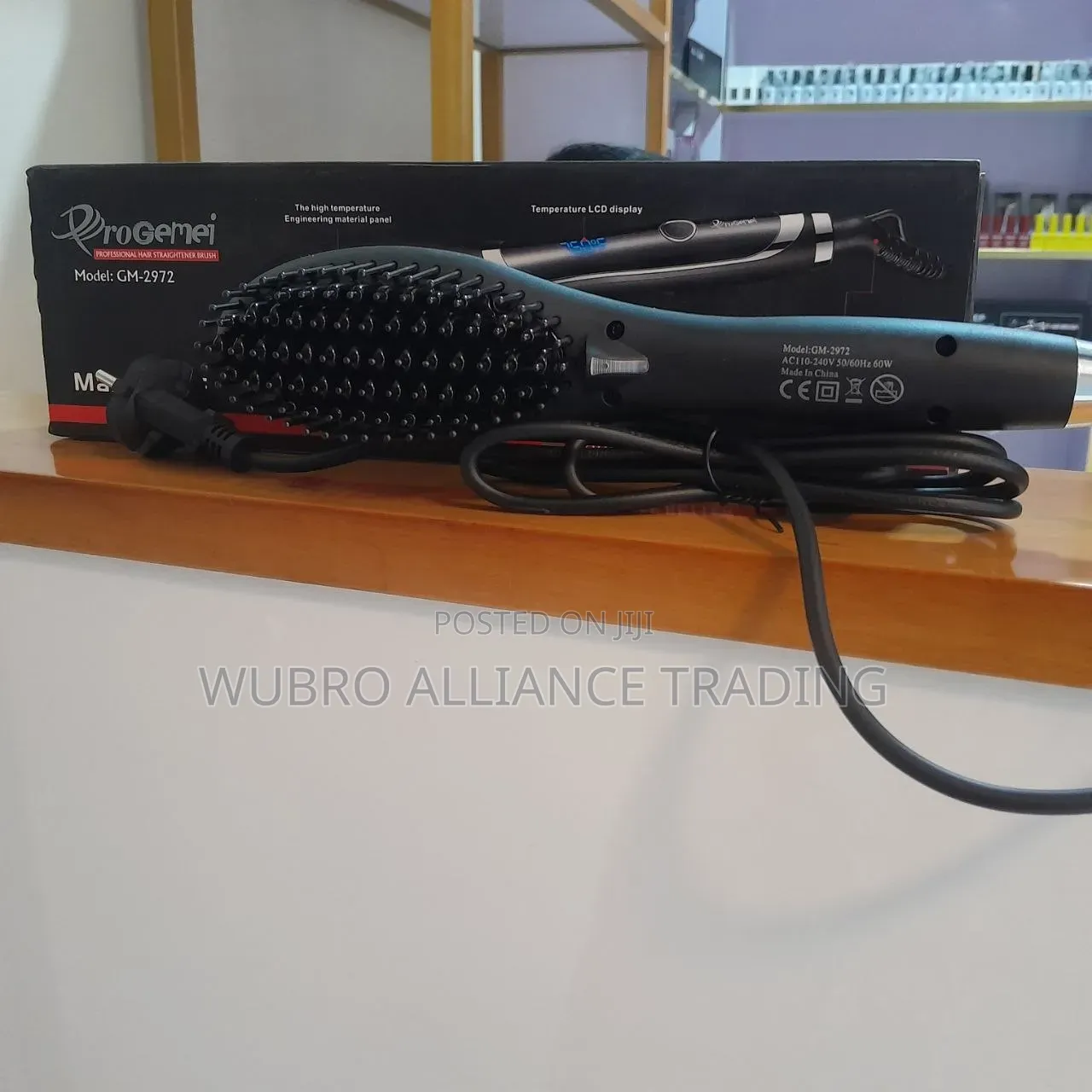 ​ Progemei Professional Hair Straightener Brush (GM-2972)