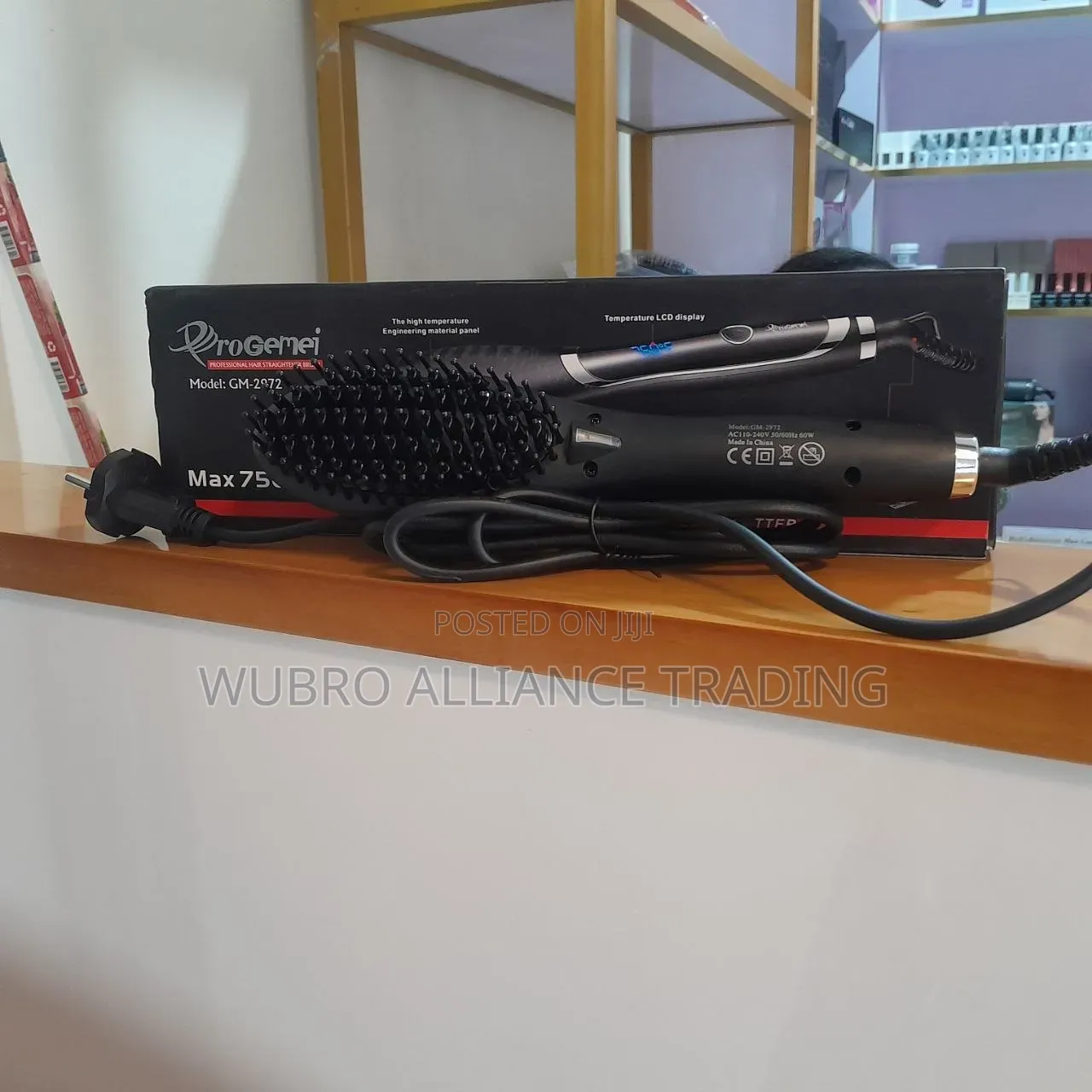 ​ Progemei Professional Hair Straightener Brush (GM-2972)