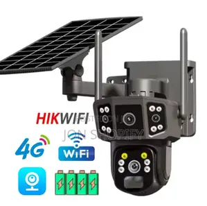 5G Solar PTZ Security Camera 3 Lens