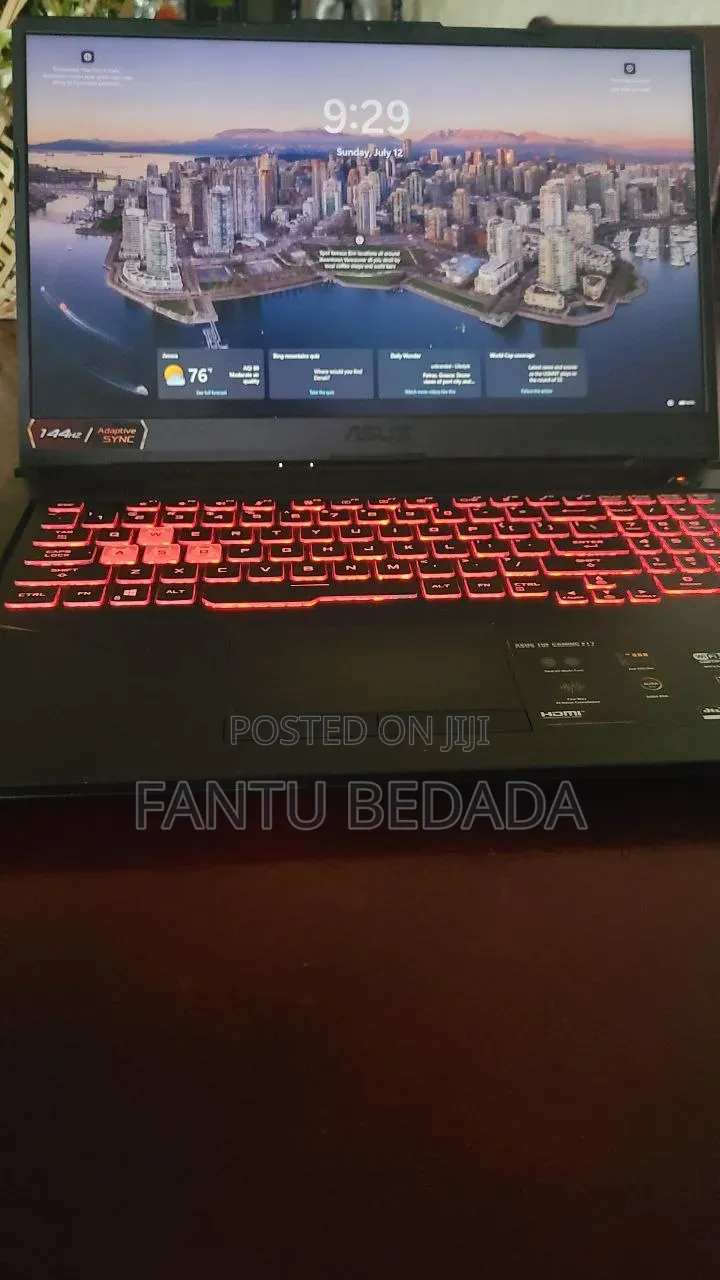 Laptop Asus TUF Gaming F17 8GB Intel Core i5 SSD 500GB