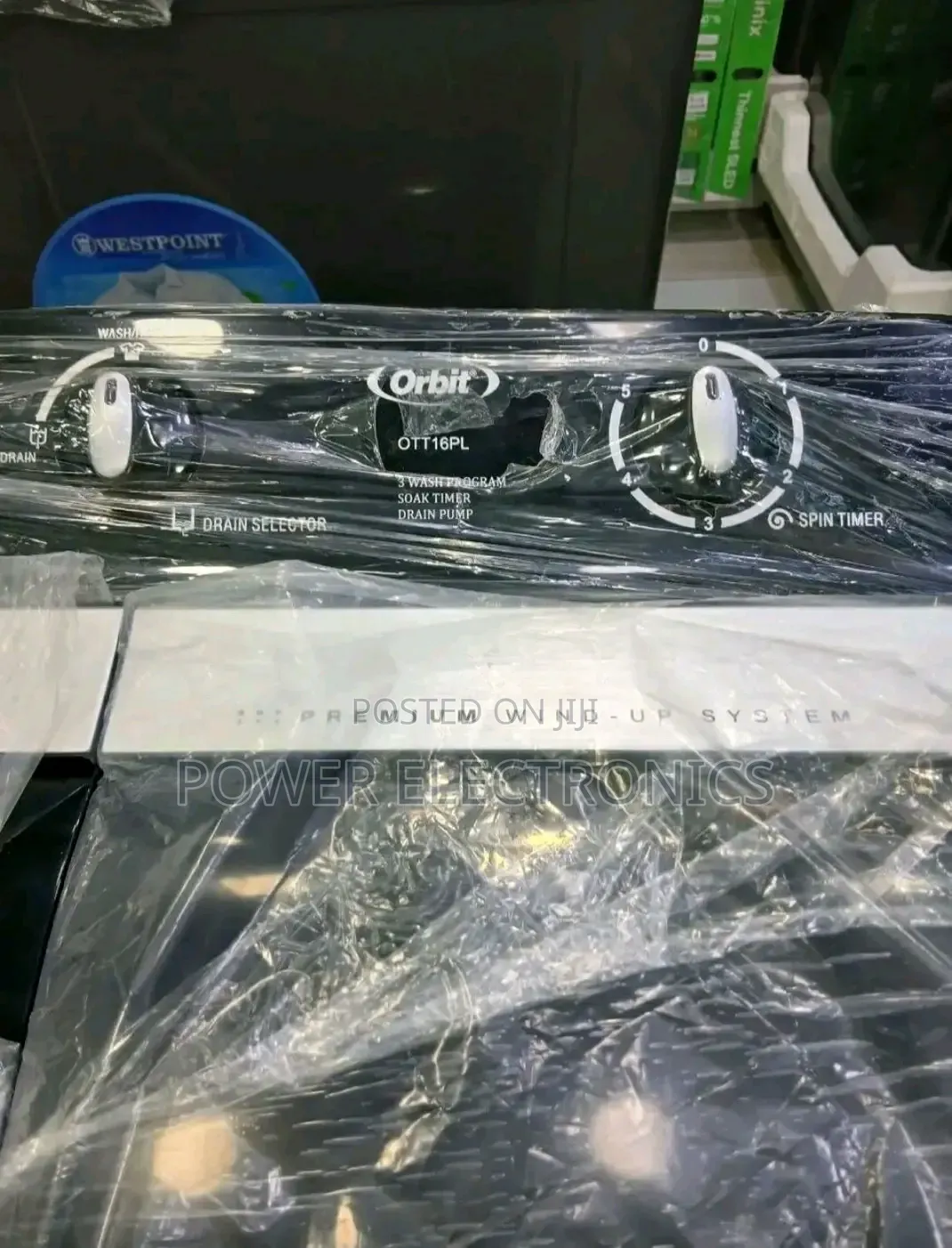 Orbit 16kg ሰሚ አውቶማቲክ የልብስ ማጠቢያ ማሽን