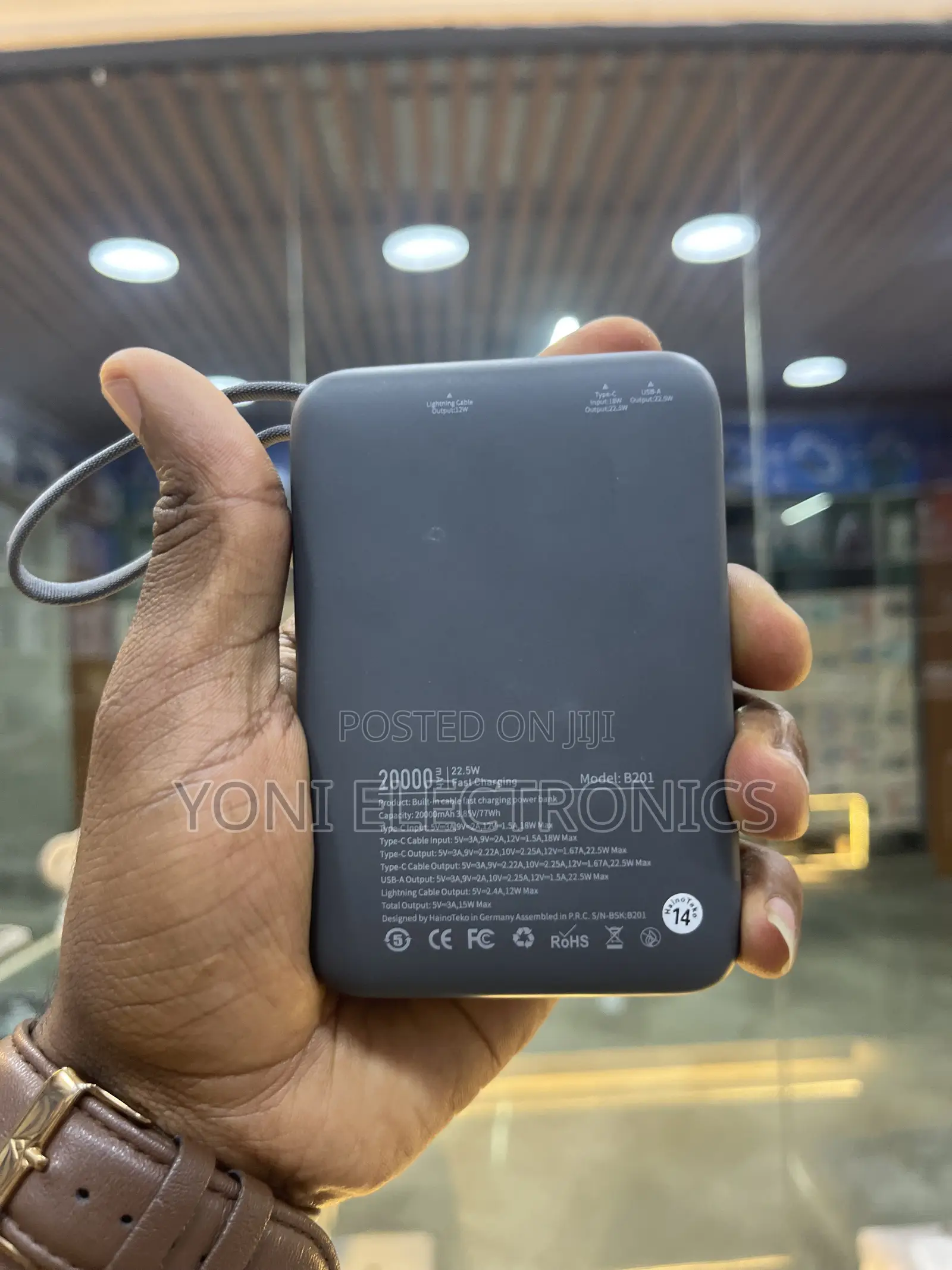 Haino Teko B201 22.5W 20000mAh Fast Charging Power Bank