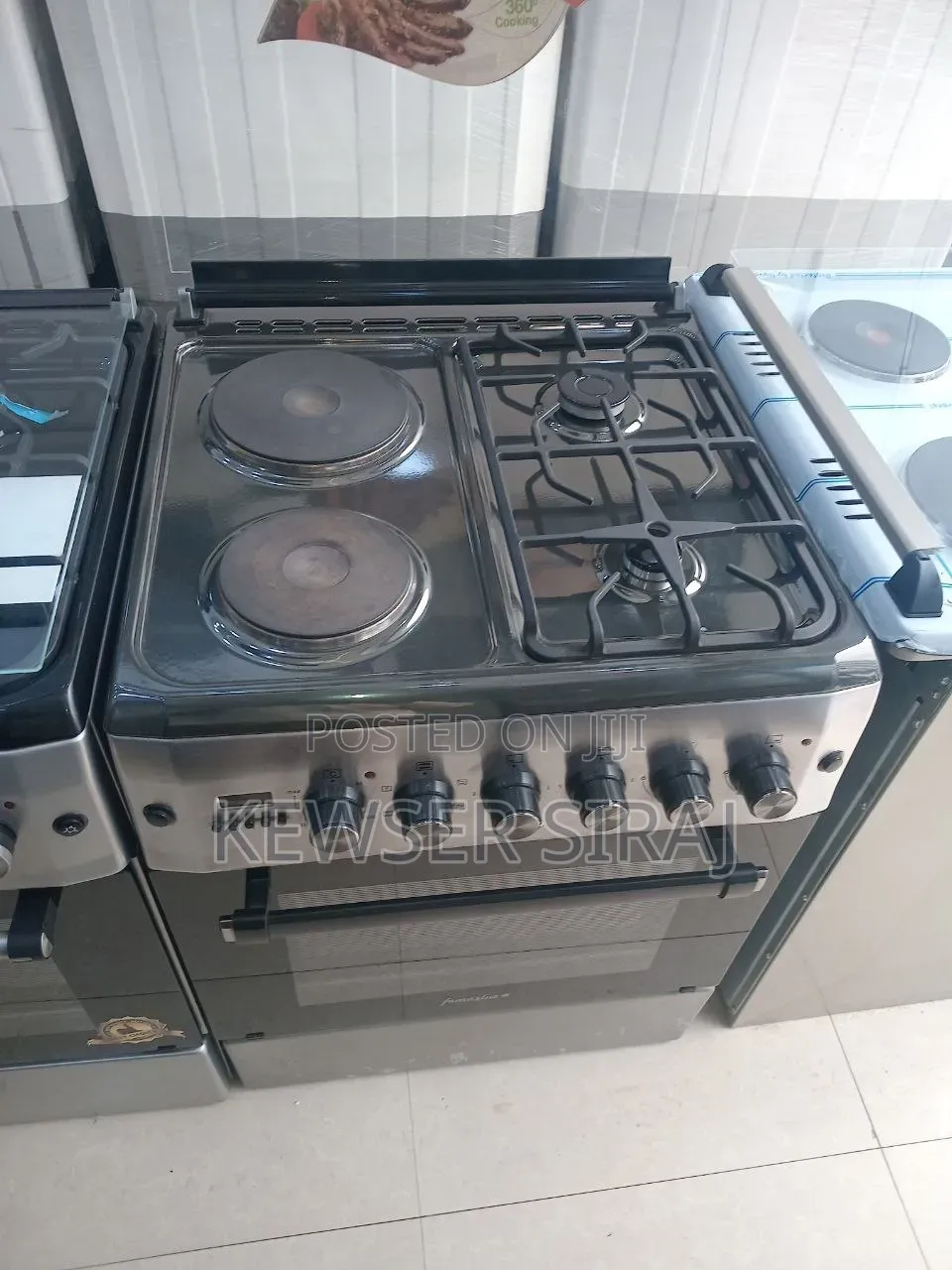 Femas Lux Free Standing Ovne 60by 60cm 2'elctirci 2'gas