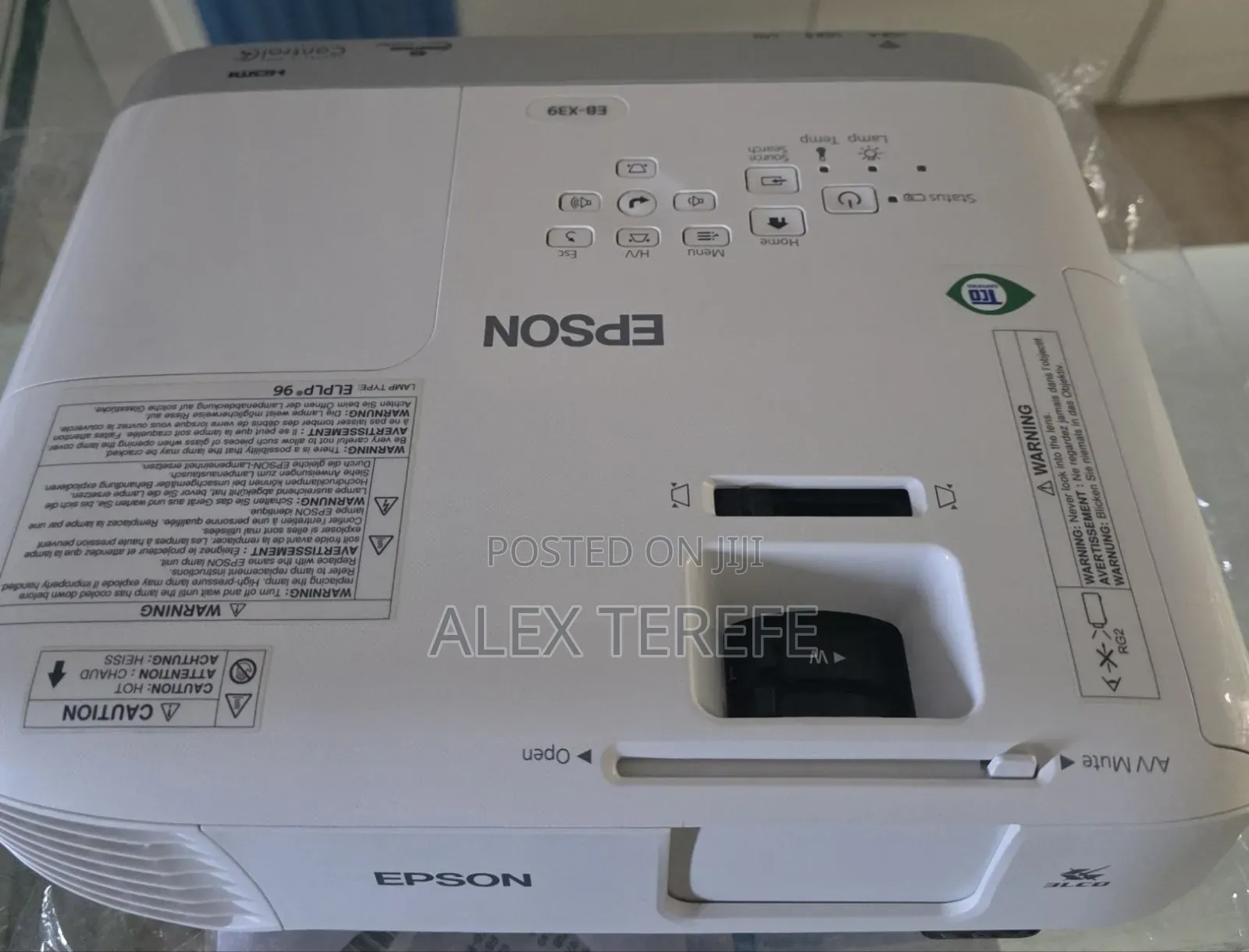 EPSON Projector Model Name: EB-x39 Hardware I