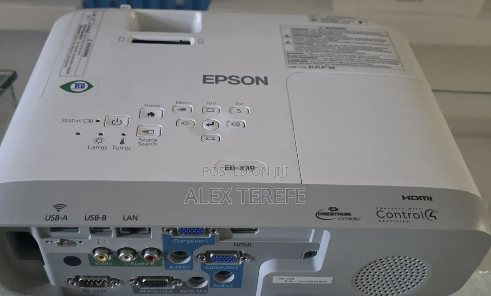EPSON Projector Model Name: EB-x39 Hardware I