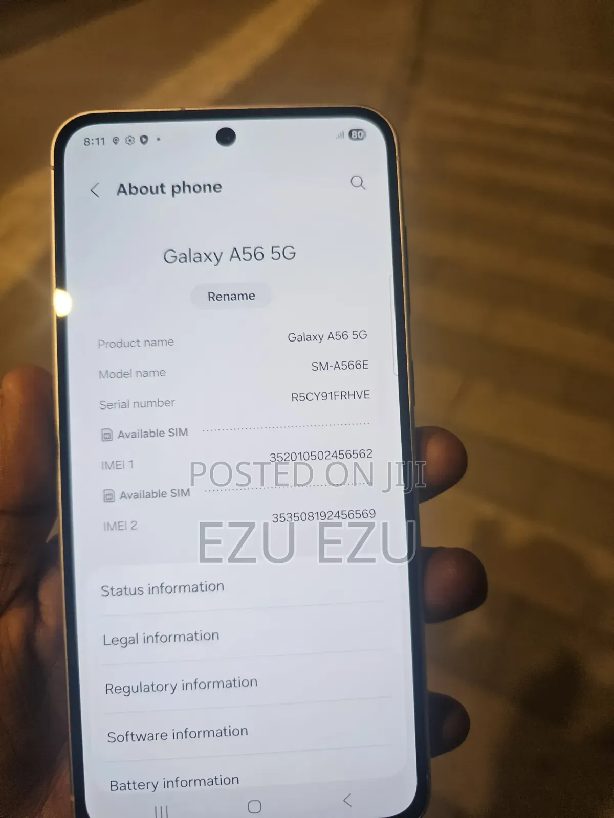 New Samsung Galaxy A56 256 GB