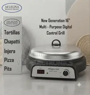 Aflegna Electric Injera Mitad 16-Inch – Multi-Purpose Grill