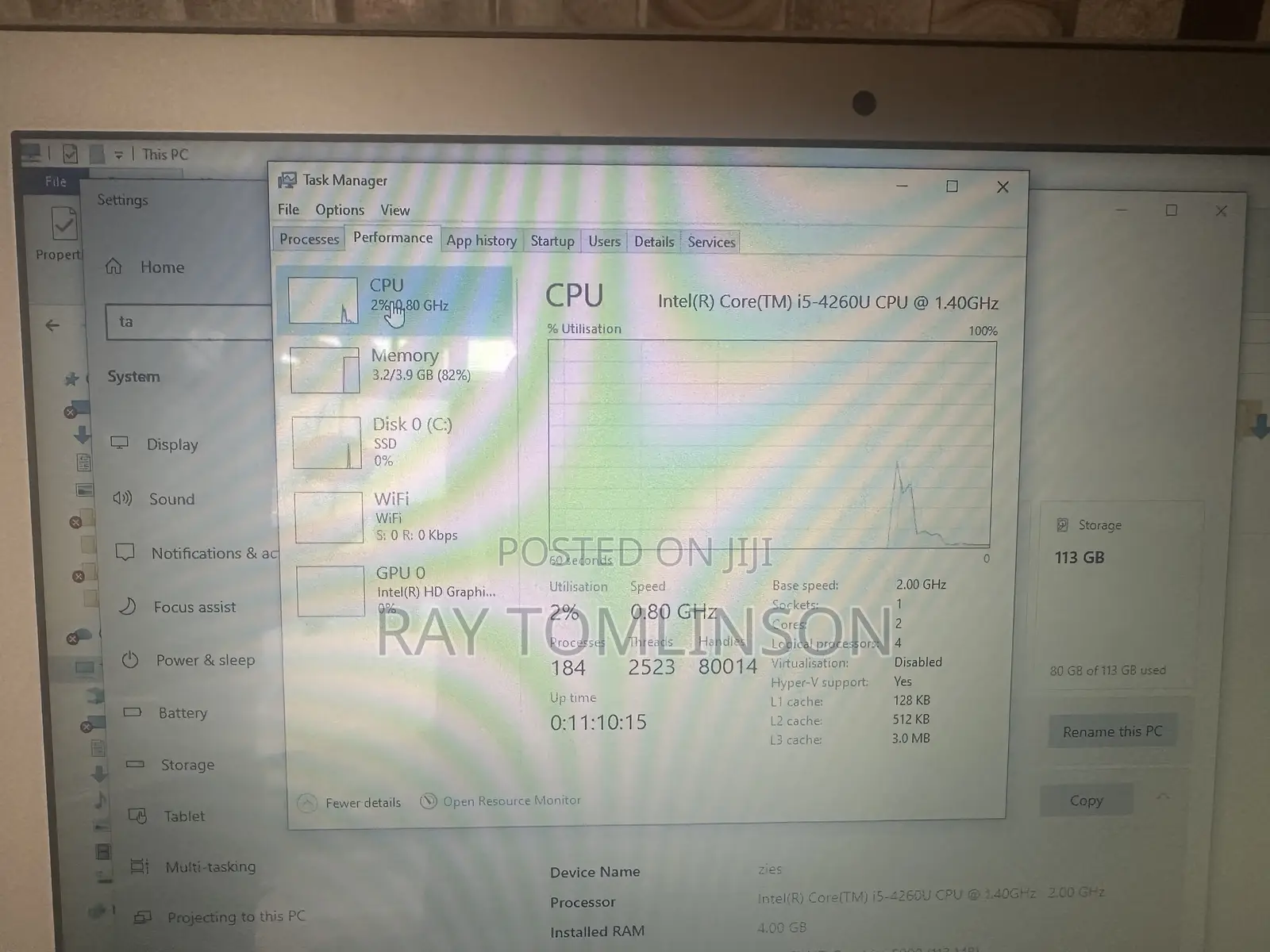 Laptop Apple MacBook Air 2013 4GB Intel Core i5 SSD 128GB