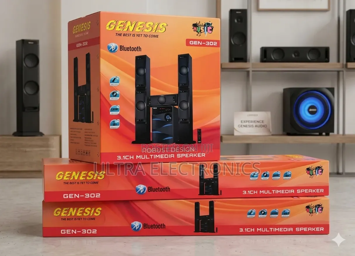 Genesis Gen-302 3.1ch Multimedia Speaker Powerful Clear Sound