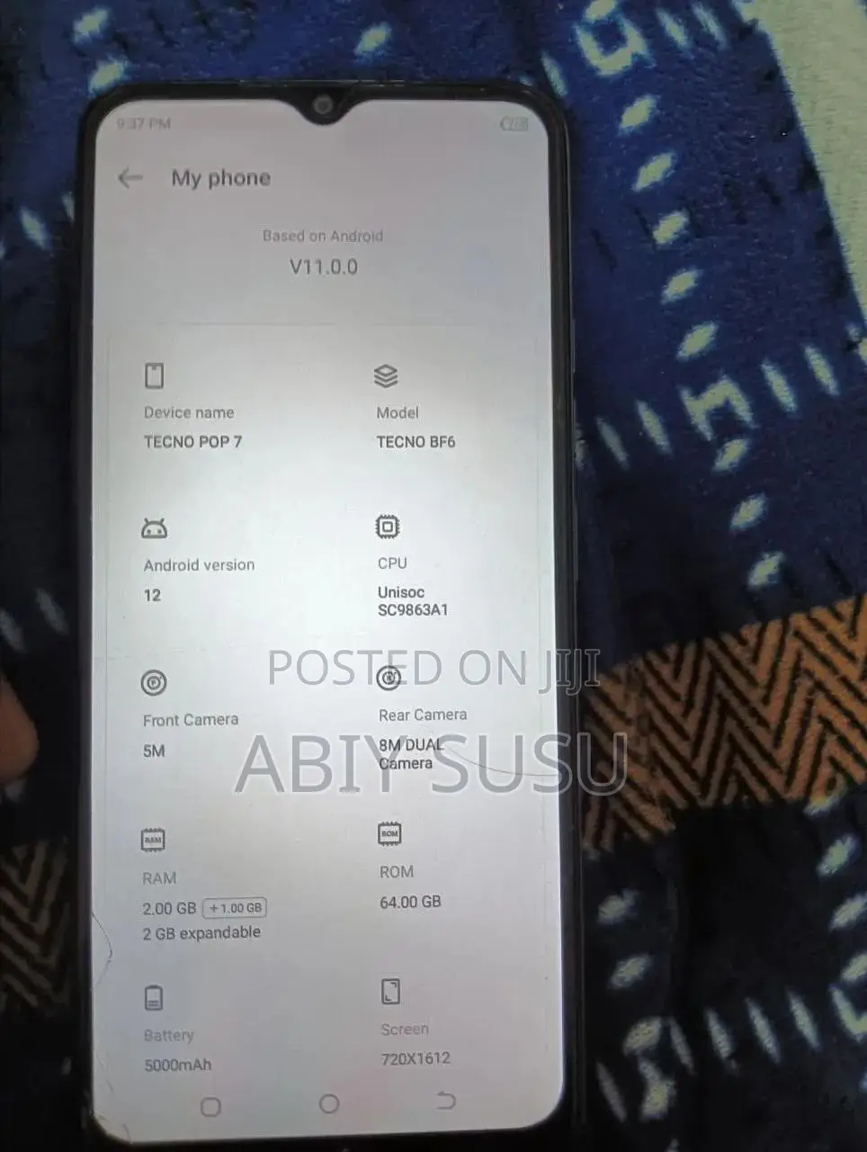 Tecno Pop 7 64 GB Gray