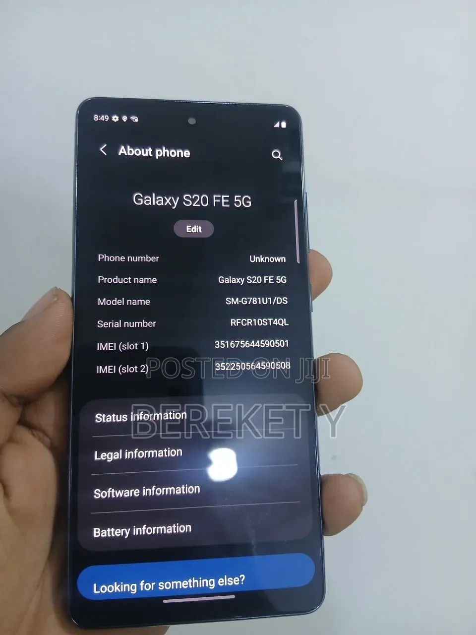 Samsung Galaxy S20 FE 128 GB Black