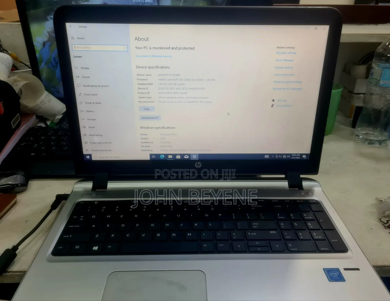 Laptop HP ProBook 450 G3 4GB HDD 500GB