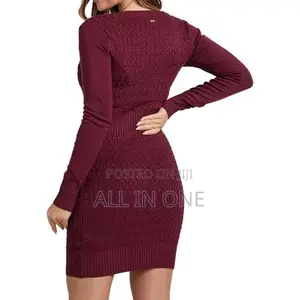 Burgundy Sweater Dress
