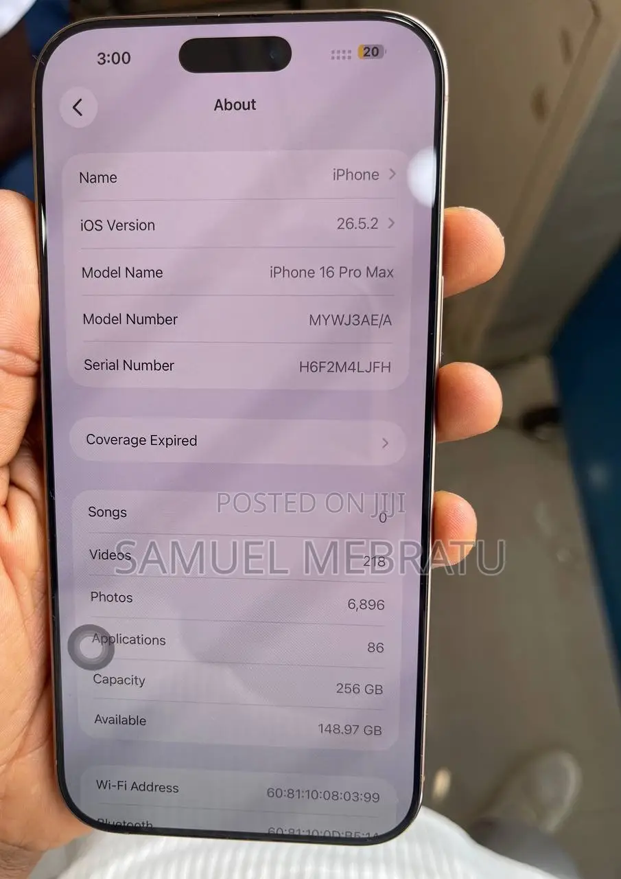Apple iPhone 16 Pro Max 256 GB White