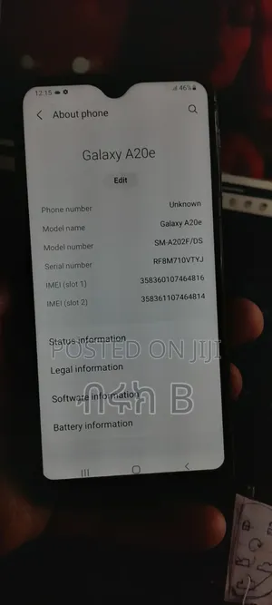 Samsung Galaxy A20e 32 GB Black