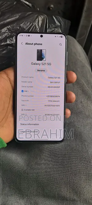 Samsung Galaxy S21 5G 128 GB Black