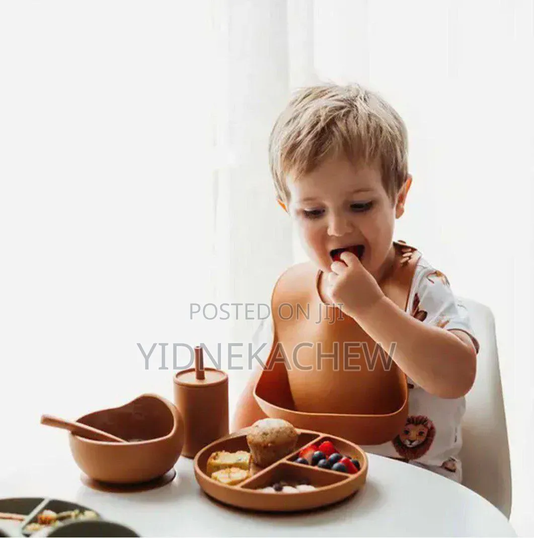 Silicone የህፃናት የመመገቢያ ስብስብ